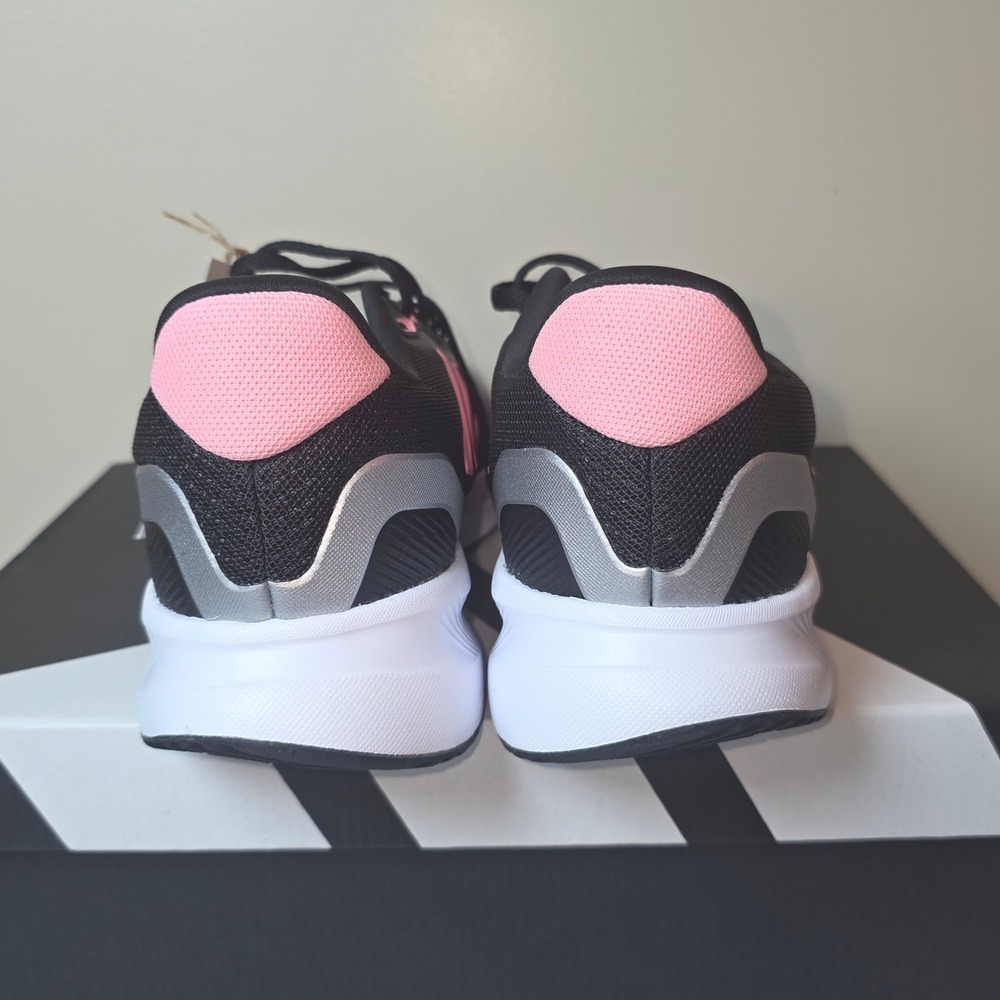 Adidas‎ Runfalcon 5 J Kids Running Shoes Black Pink Silver IE8585 Size 5.5Y NEW - Picture 4 of 6